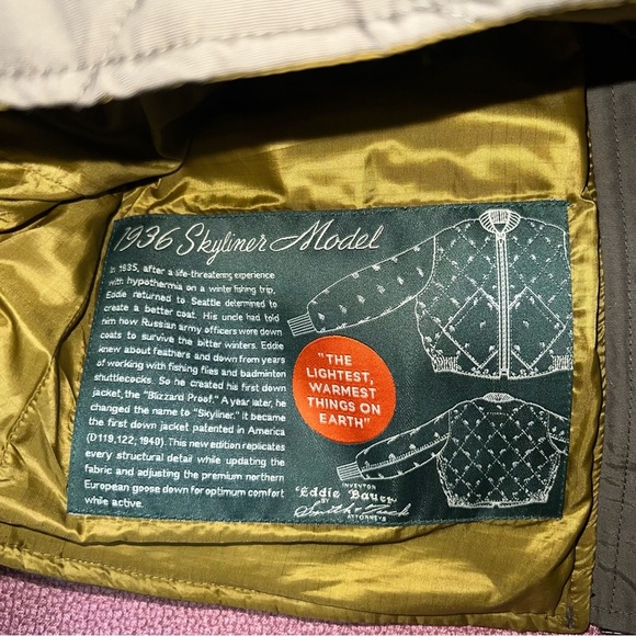 Eddie Bauer down skyline jacket size S - Picture 6 of 8